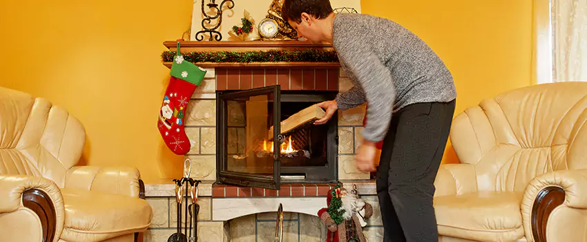 Rusted Metal Fireplace Restoration in Waterloo, Iowa