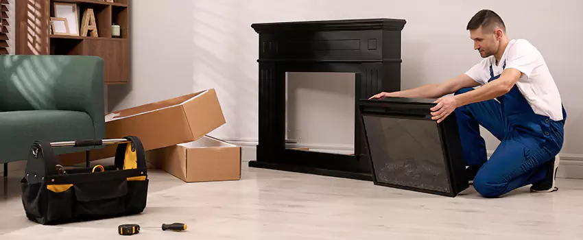 Old Rusted Metal Fireplace Repair And Replacement in Waterloo, IA